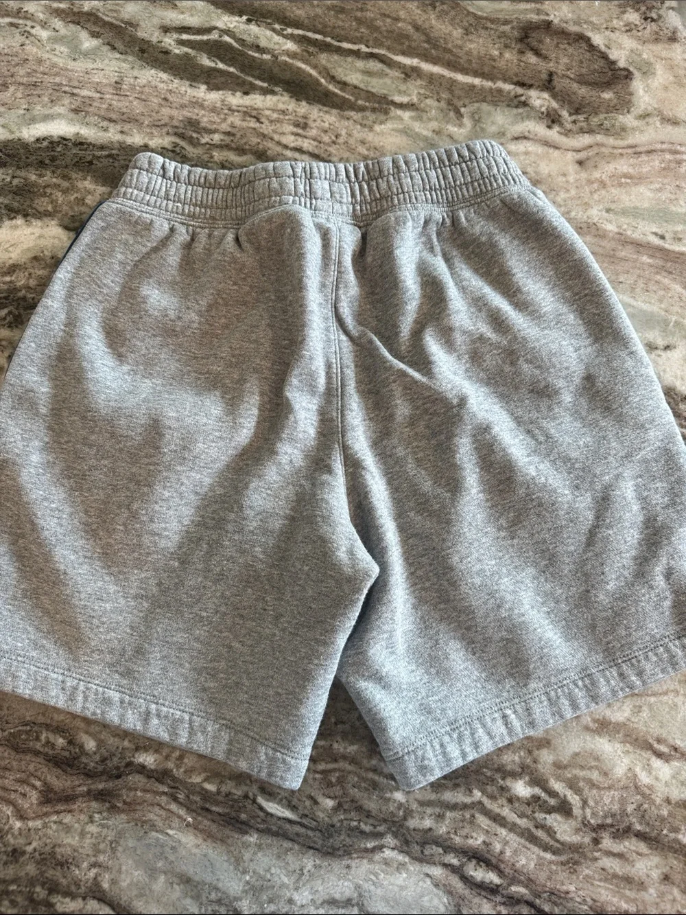 Nike Kids Gray Tee with Blue Air Logo and Royal Blue Shorts